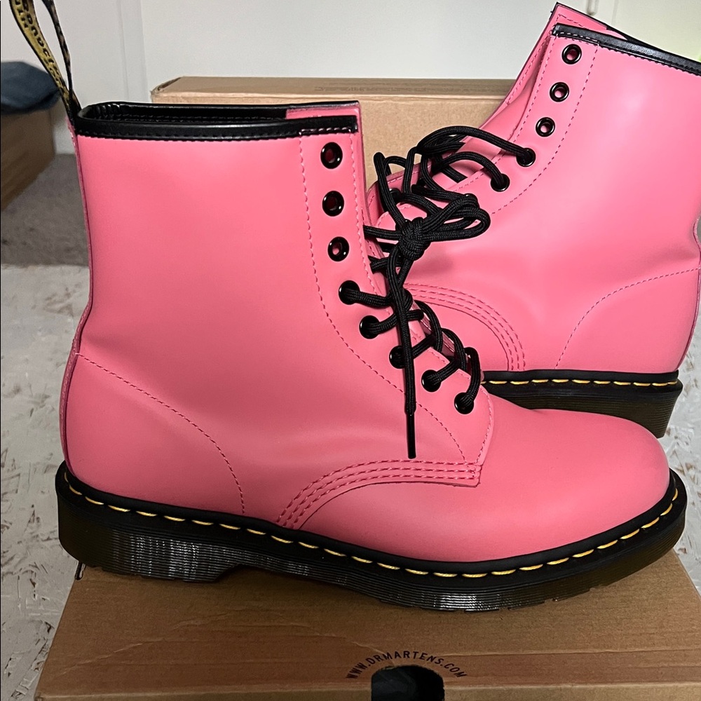 Dr. Martens Bold Pink Combat Boots